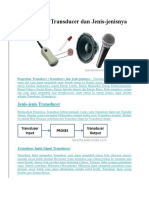 3.3 Menganalisis Komponen Transduser Pada Rangkaian Elektronika