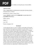 Descrição Do Livro Didático de Geografia Para o Ensino Médio