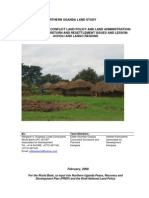 ANALYSIS OF POST CONFLICT LAND POLICY AND LAND ADMINISTRATION