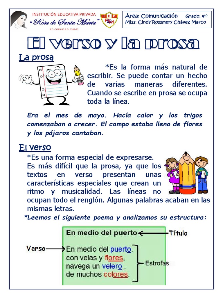 El Verso y La Prosa | PDF | Prosa | Poesía