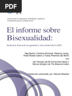 El Informe Sobre Bisexualidad - Inclusión Bisexual en Igualdad y Diversidad Del LGBT (Meg Barker Et Al.)