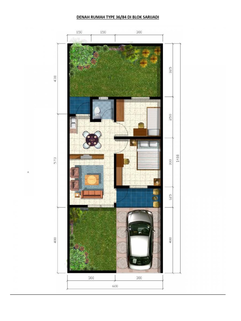 Denah Rumah Type 36
