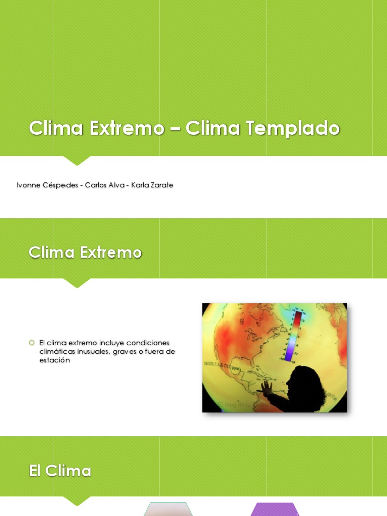 Climas Extremos y Templados del Mundo | PDF | Clima templado | Clima