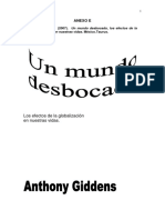 Anthony Giddens Un Mundo Desbocado