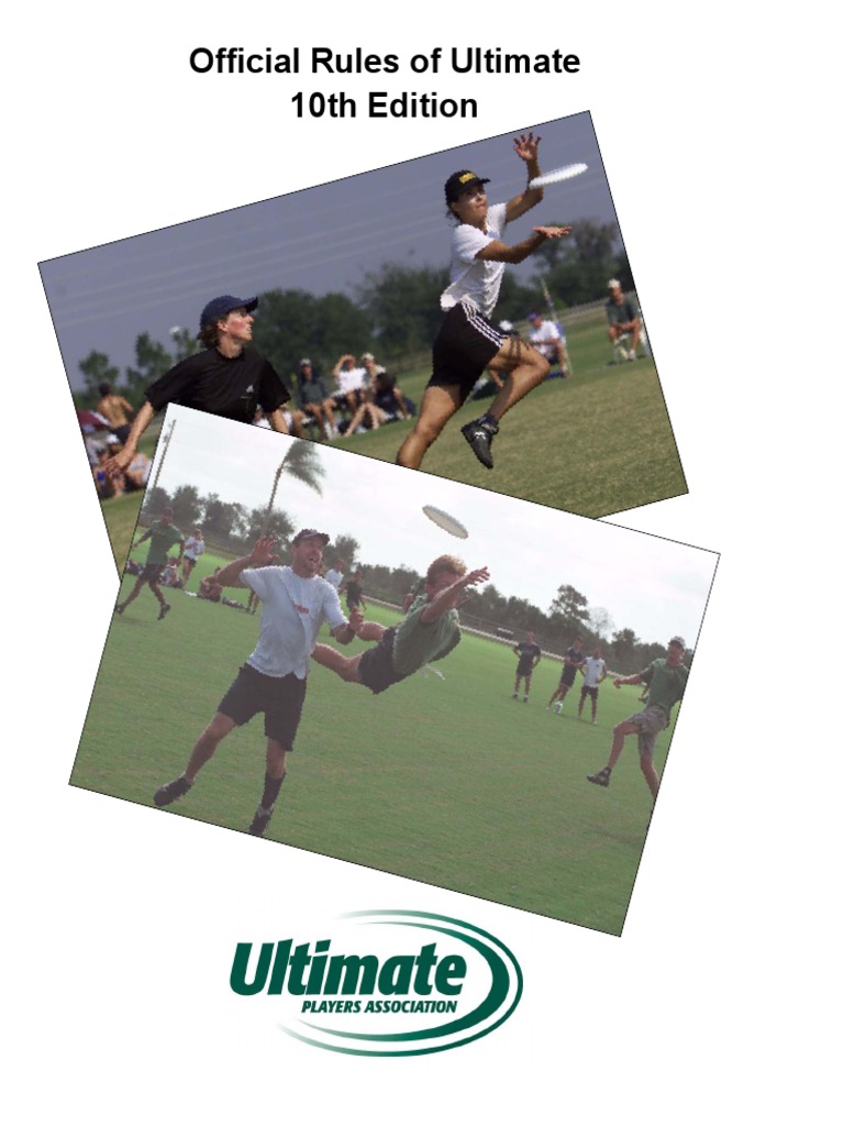 Official Rules of Ultimate 10th Edition PDF Gridiron Football