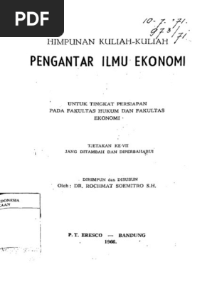 Digital 20394088 Pengantar Ilmu Ekonomi Pdf