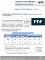 Nota Técnica No. 4. - ¿Cómo Se Hace Un Cuadro de Doble Entrada