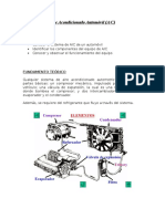 Informe Aire Acondicionado Automovil