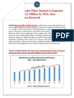 Global Harmonic Filter Market is Expected to Reach $1,212 Million by 2024, Says Variant Market Research