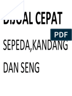 DIJUAL CEPAT