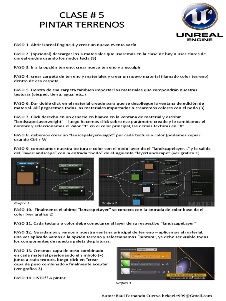 Unreal Engine Clase 5 Pintar Terrenos | PDF