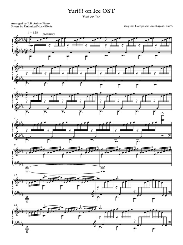 Anime Piano Sheet Music For Beginners