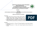 SK Tentang Inventarisasi Pengelolaan Penyimpanan Dan Penggunaan Bahan Berbahaya (8.5.2.1)