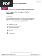 Luria's Approach to Neuropsychological Assessment- ARDILA