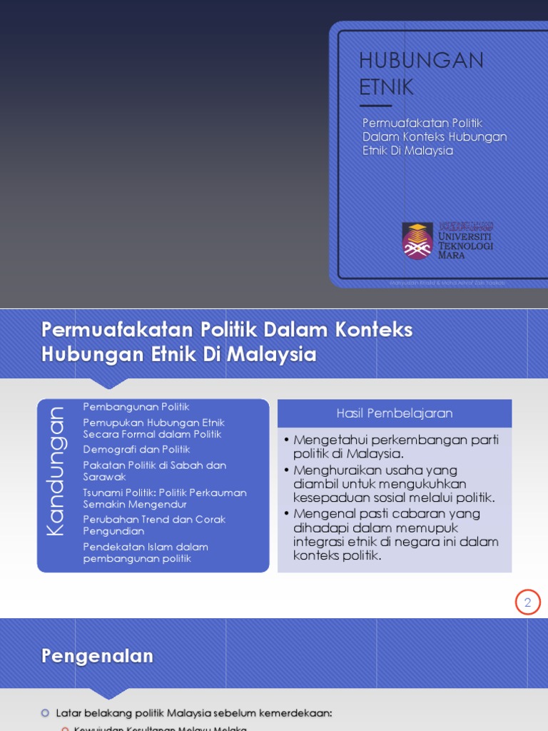 Ctu553 Permuafakatan Politik Dalam Konteks Hubungan Etnik Di Malaysia