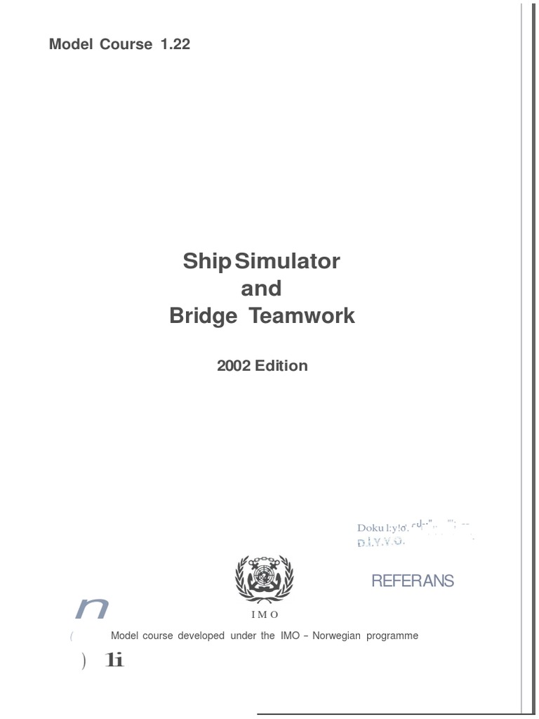 IMO Model Course 1.22 Navigation Simulation