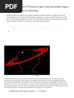 Importance of Planets Degree and Ascendant Degree (Rising Sign Degree) in Astrology