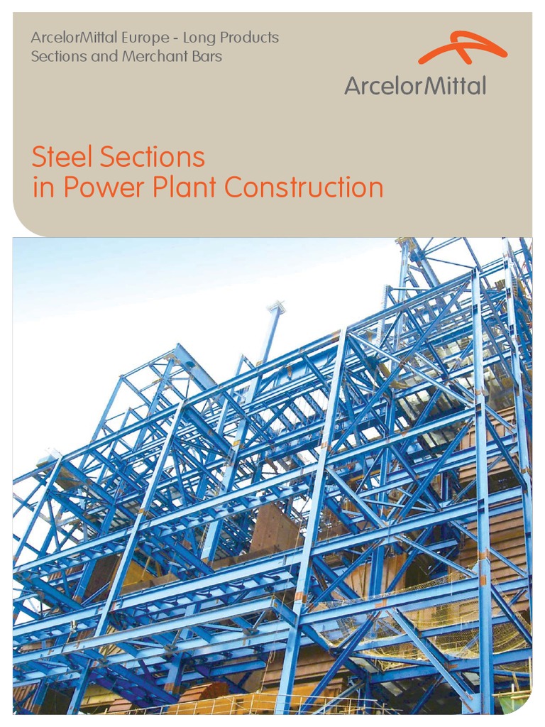 Steel Sections in Power Plant Construction | PDF | Structural Steel | Truss