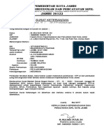 Surat Keterangan KTP-el Maharani Ayu Pratami