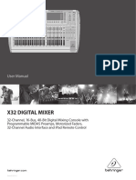 X32 Digital Mixer: User Manual