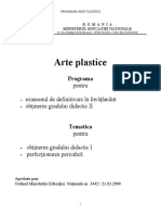 Definitivat August 2010 Arte Plastice PDF