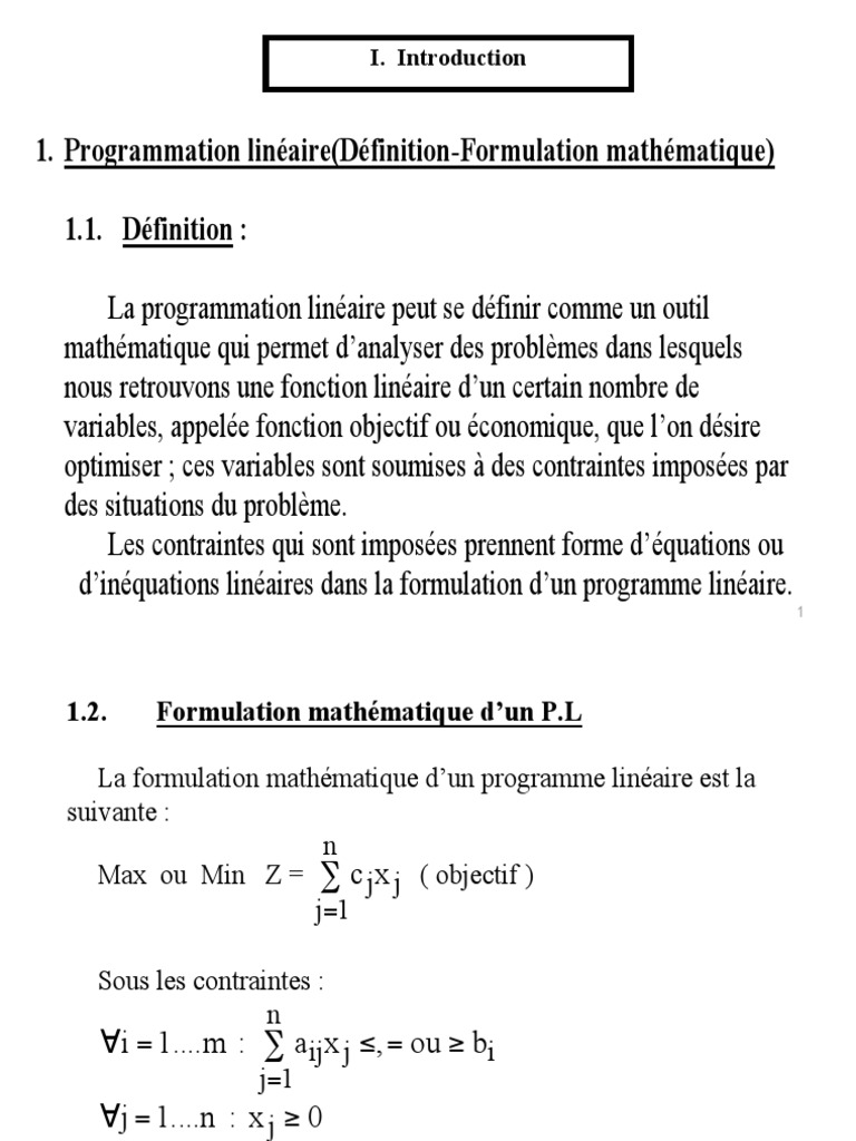 Exercices de Programmation Linéaire | PDF | Optimisation linéaire ...