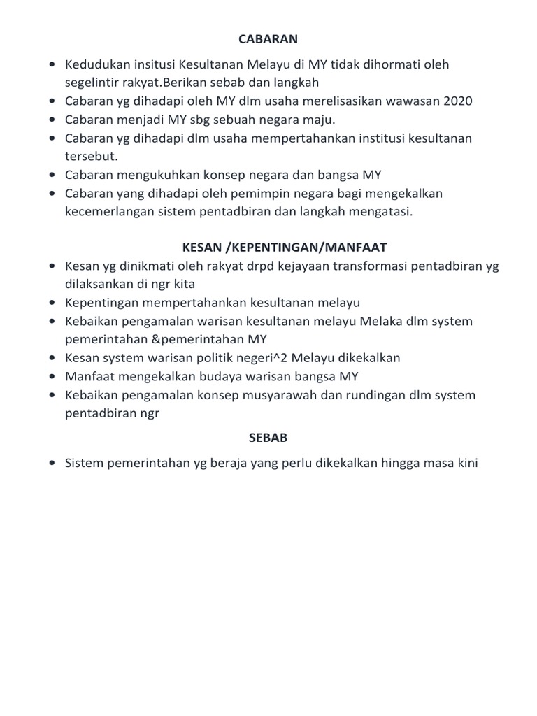 Langkah Dan Cabaran Mempertahankan Institusi Raja