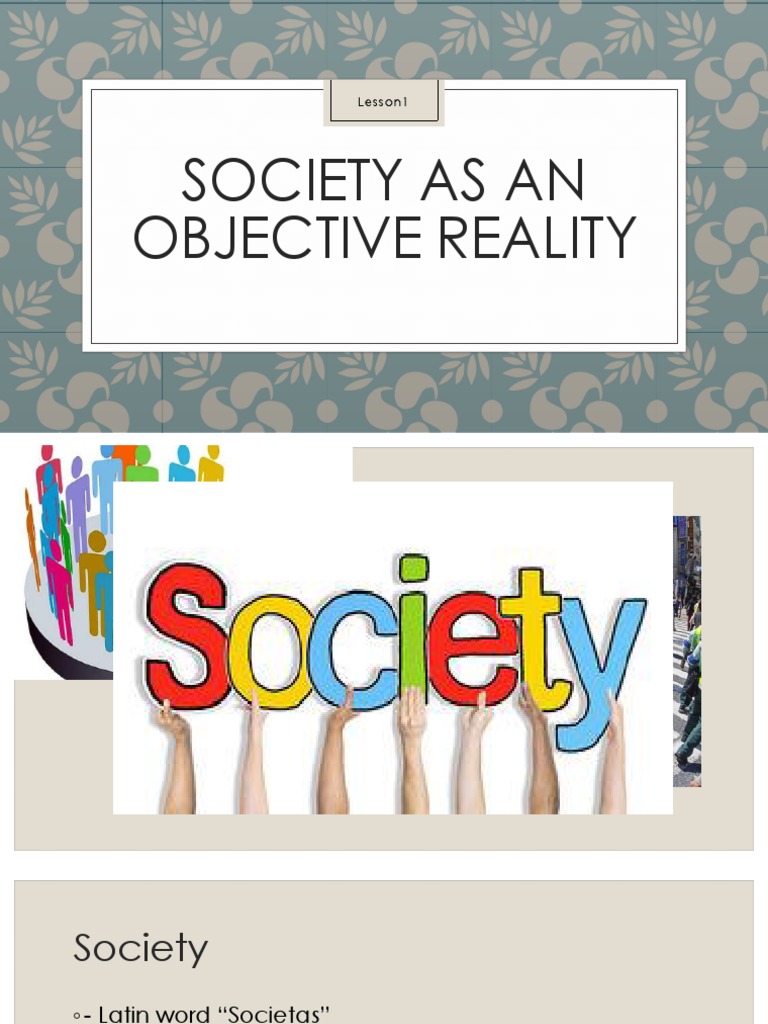 Society as an Objective Reality | Émile Durkheim | Sociology