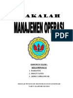 Makalah Manajemen Operasi