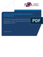 FCA Approach Payment Services Electronic Money 2017