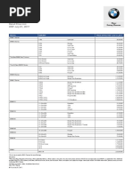 170701_BMW Models Range Price List