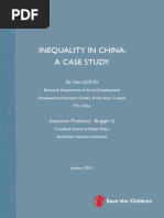 Inequality in China -- Case Study