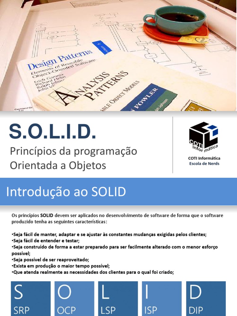 Introdução Aos Principios SOLID (Teoria) | PDF | Classe (programação de ...