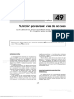 Nutrici N Parenteral V As de Acceso