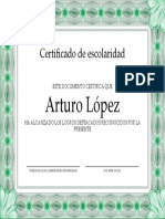 Modelo Certificado