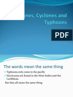 Hurricanes, Cyclones and Typhoons