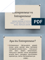 Entrepreneur Vs Intrapreneur