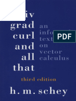 Div, Grad, Curl and All That - An Informal Text On Vector Calculus 3rd Ed - H. Schey (Norton, 1973) WW PDF