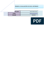 Primera Evaluación Excel Intermedio