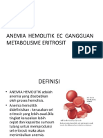 Anemia Hemolitik Ec Kelainan Metabolisme Eritrosit