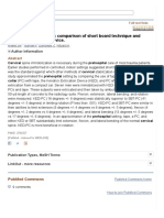 A Practical Radiographic Comparison of Short Board Technique and Kendrick Extrication Device