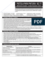 Bc77 Manual Pistola para Pintura Fabricante Steula