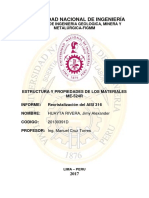 2do Informe Estructura y Propiedad de Los Materiales 1