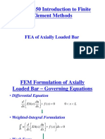 MECH4450 Introduction To Finite Element Methods: FEA of Axially Loaded Bar