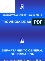 Administración Del Agua en Mendoza
