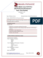 close reading pd agenda 91917