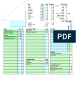 Stat PNT Level Modified Build Points