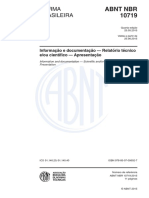 Nbr-10719-Versao-2015 - Relatório Técnico Ou Científico PDF