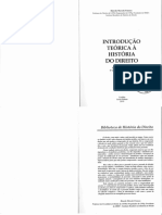 FONSECA, Ricardo Marcelo. Introdução Teórica à História Do Direito