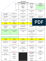 2017-2018 Schedule